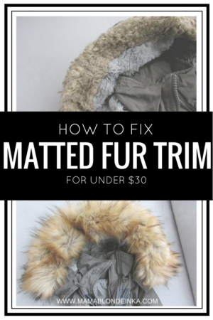 fix matted fur trim