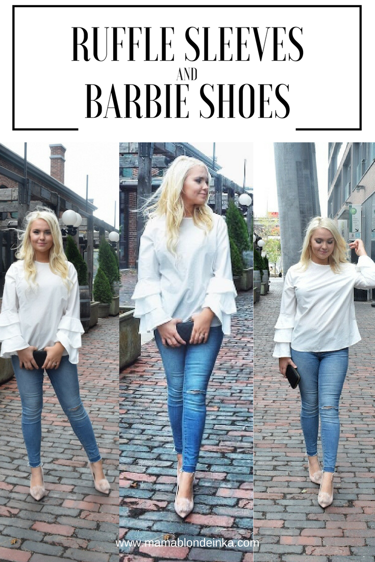 Ruffle Sleeves + Barbie Shoes – Cool Street Style Look