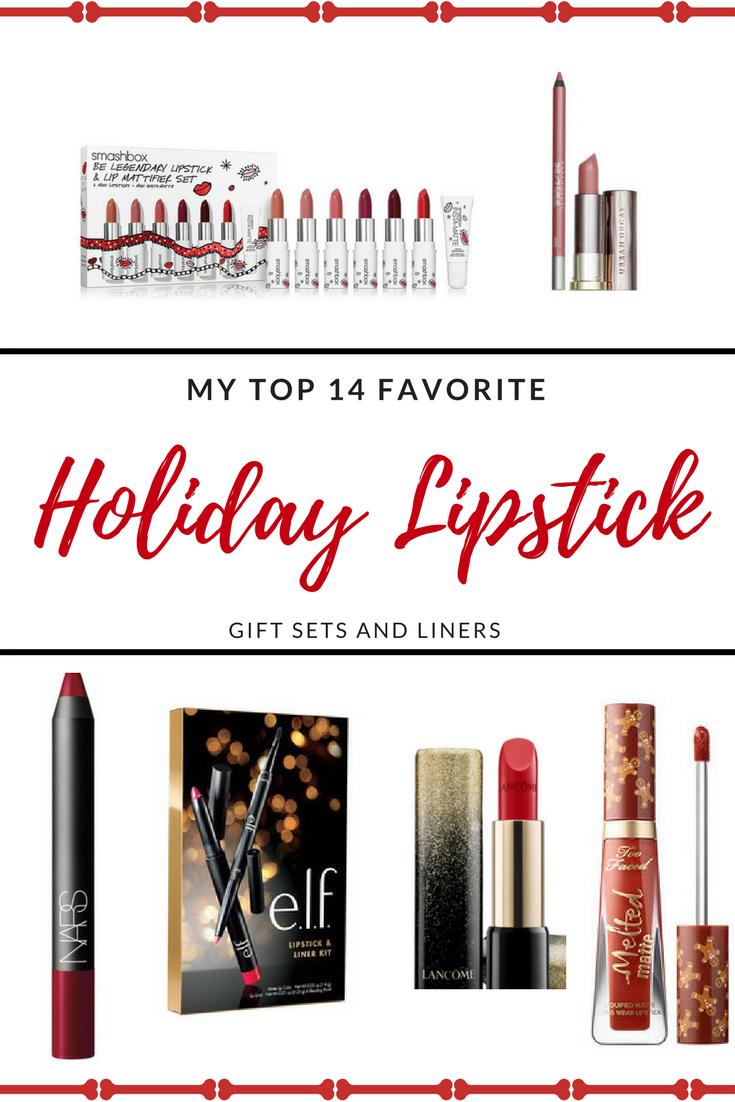 My Top 14 Favorite Holiday Lipstick Gift Sets & Liners