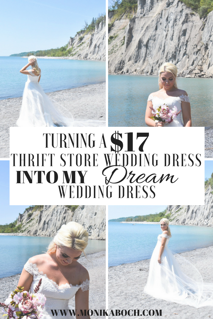 Turning a $17 Thrift Store Wedding Dress into My Dream Wedding Dress